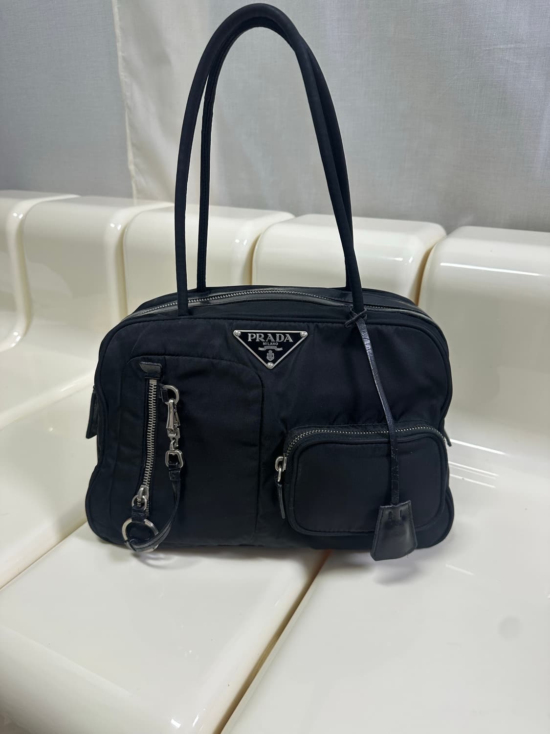 [A 정품] 프라다 포켓 키링 숄더백 상품이미지8