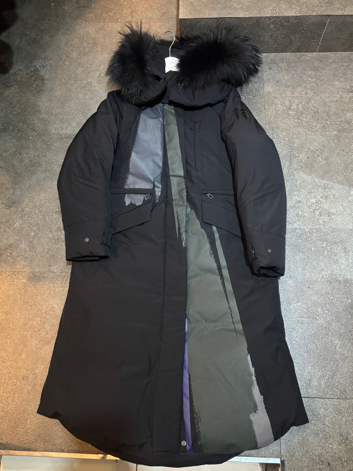 코오롱스포츠&세이신 구스다운 롱패딩 블랙 90사이즈 상품이미지2