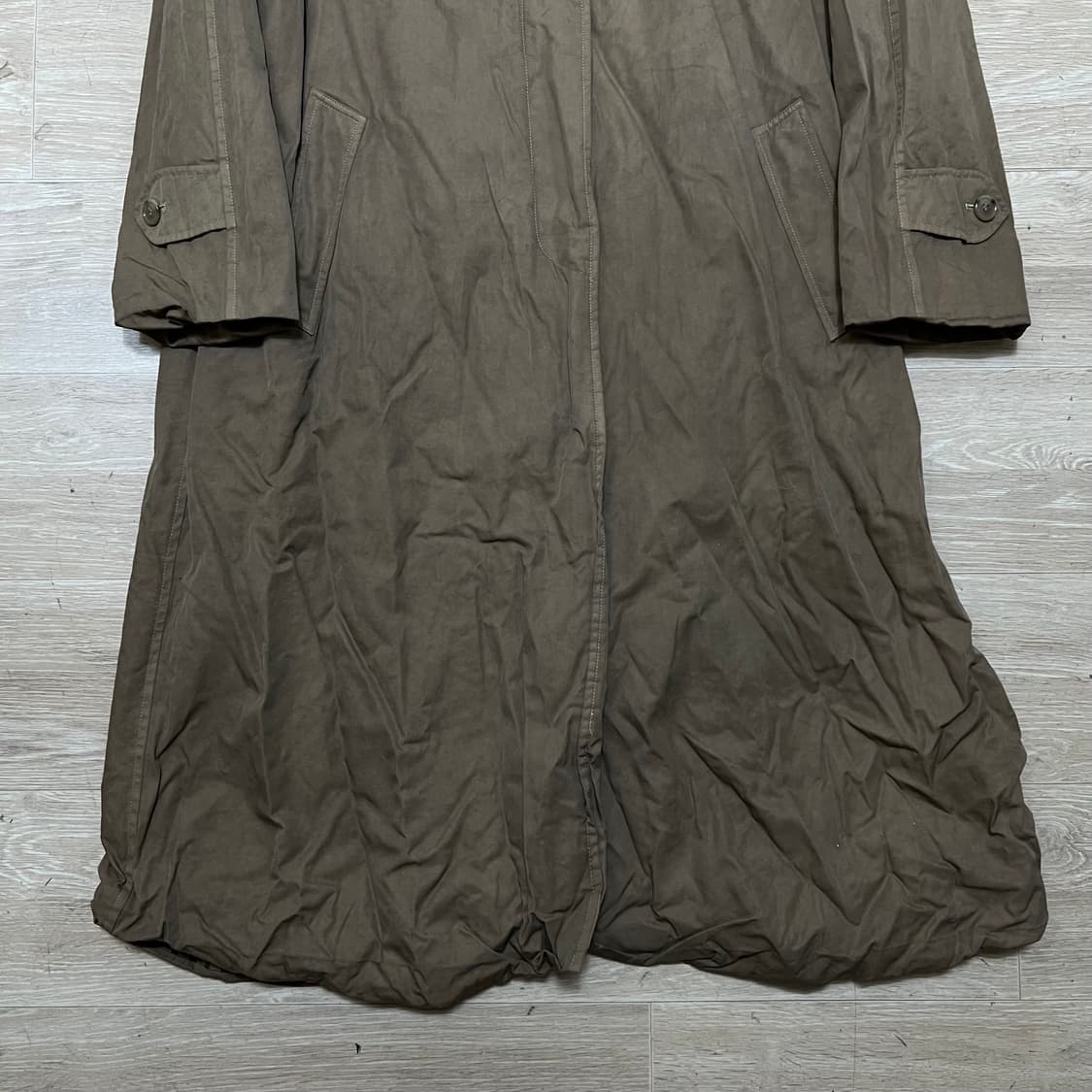 닥스 여성 체크 안감내피 라이닝 롱 맥코트 [브라운] 94-165 상품이미지3