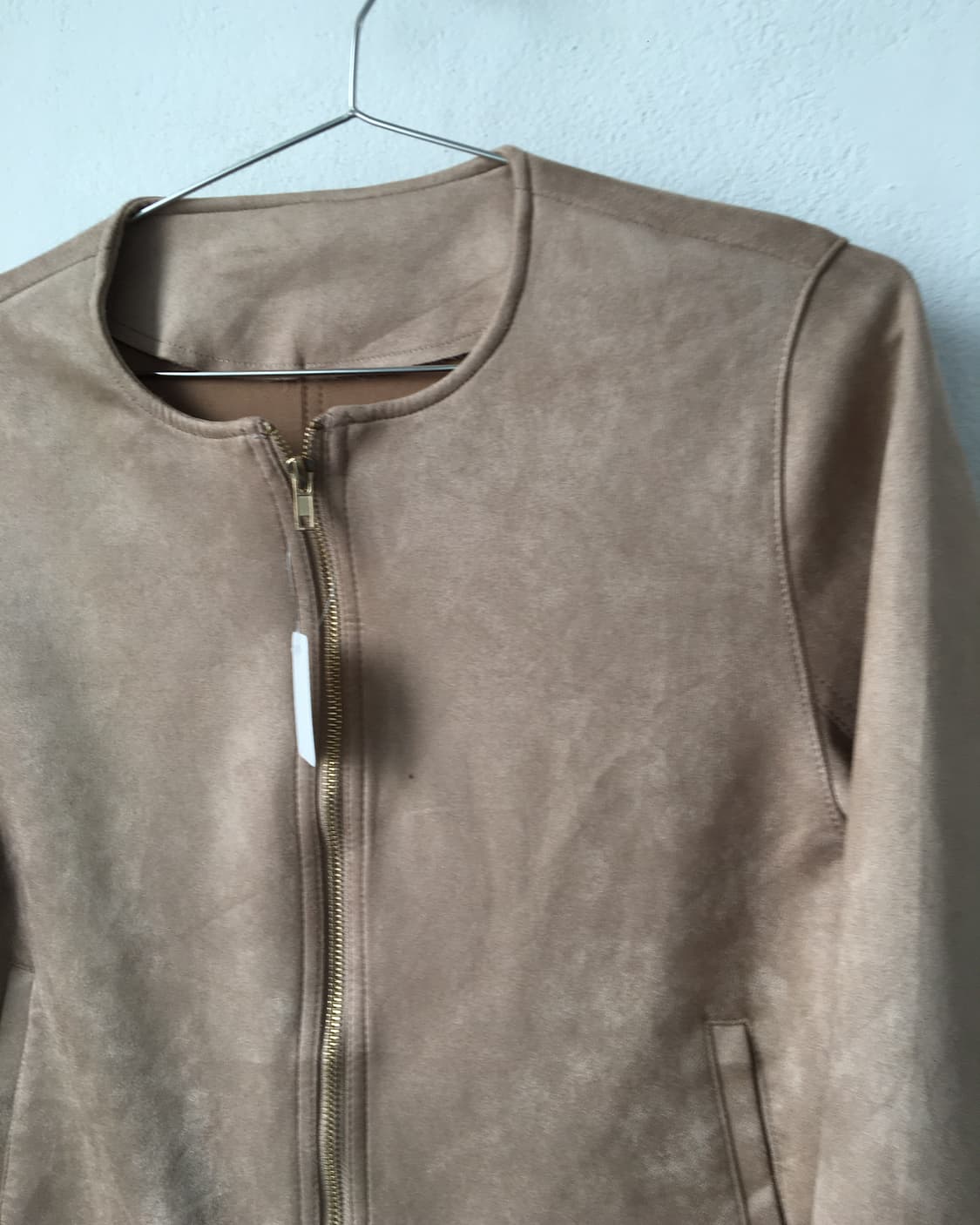 Fake suede zip up jacket 상품이미지4