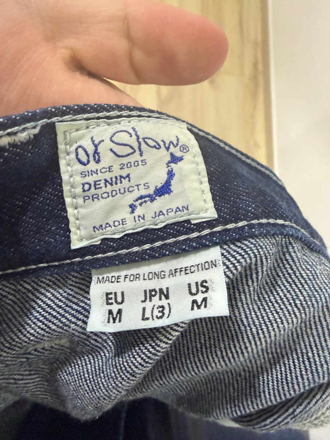 오어슬로우 대디핏 페인터 데님 원워시 3사이즈 상품이미지3