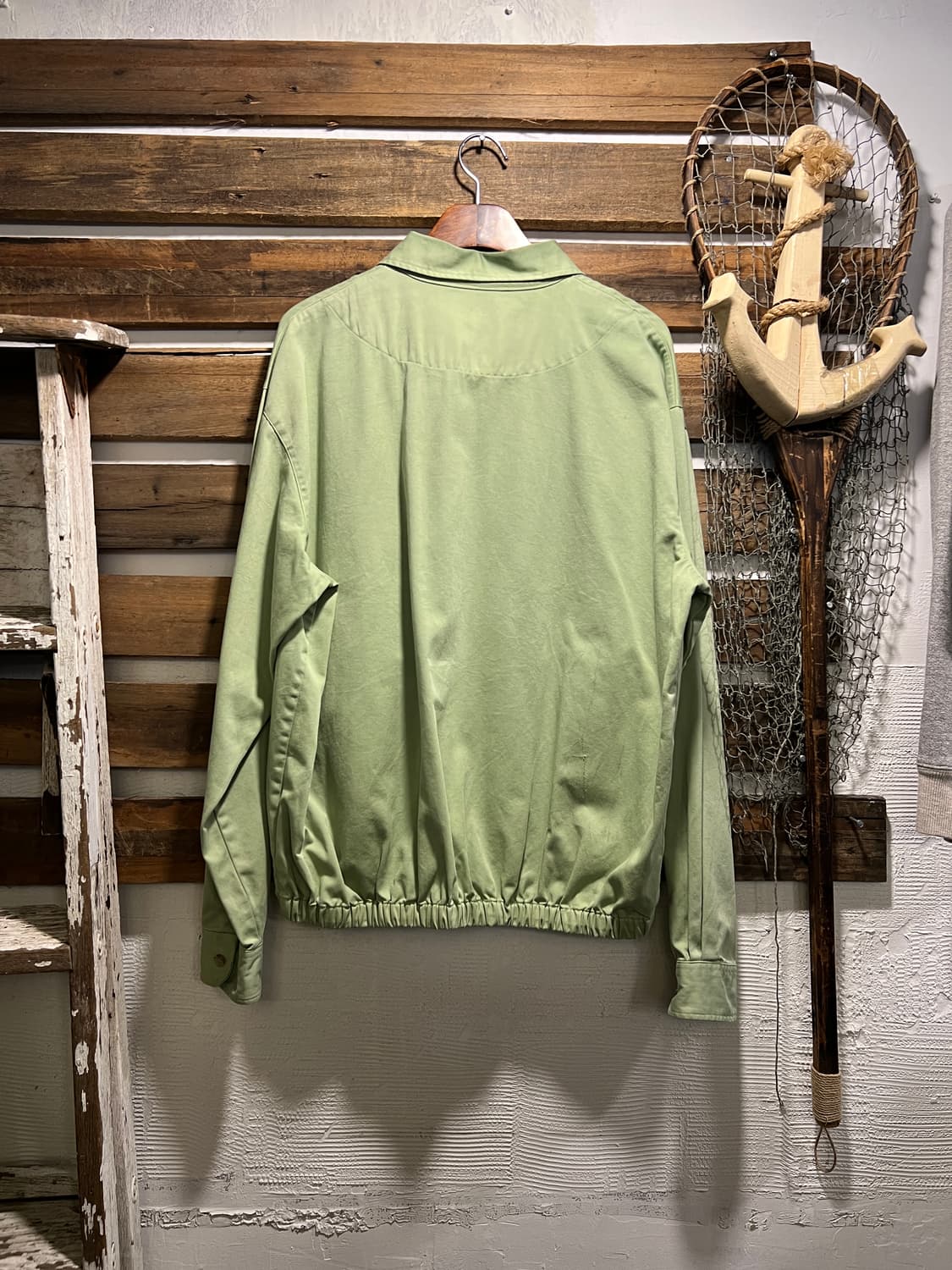 [M]90's 폴로 랄프로렌 그린 가먼트다잉 코튼 드리즐러 자켓 상품이미지8