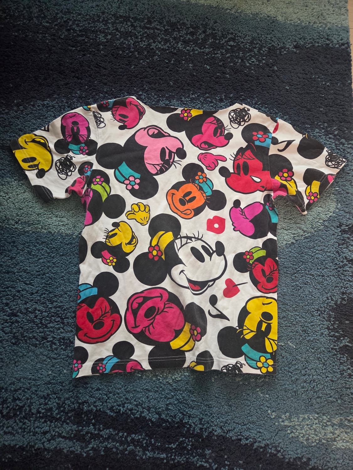 🐶구매시덤) 디즈니 리조트 미니마우스 반팔 목부분 컷팅커스텀 표기S 상품이미지4