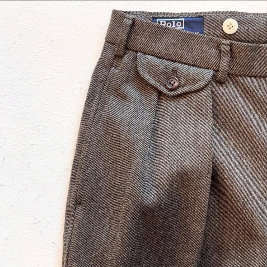 90's 폴로랄프로렌 클래식 핀턱 울 팬츠 상품이미지5