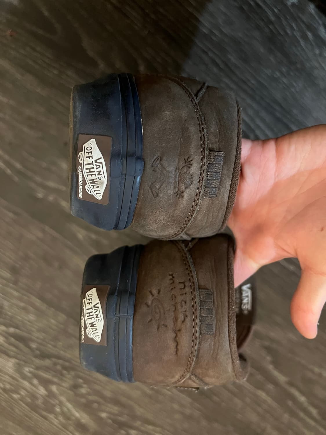 반스 닉 마이클 콜라보 스케이트 하프캡 브라운 상품이미지4