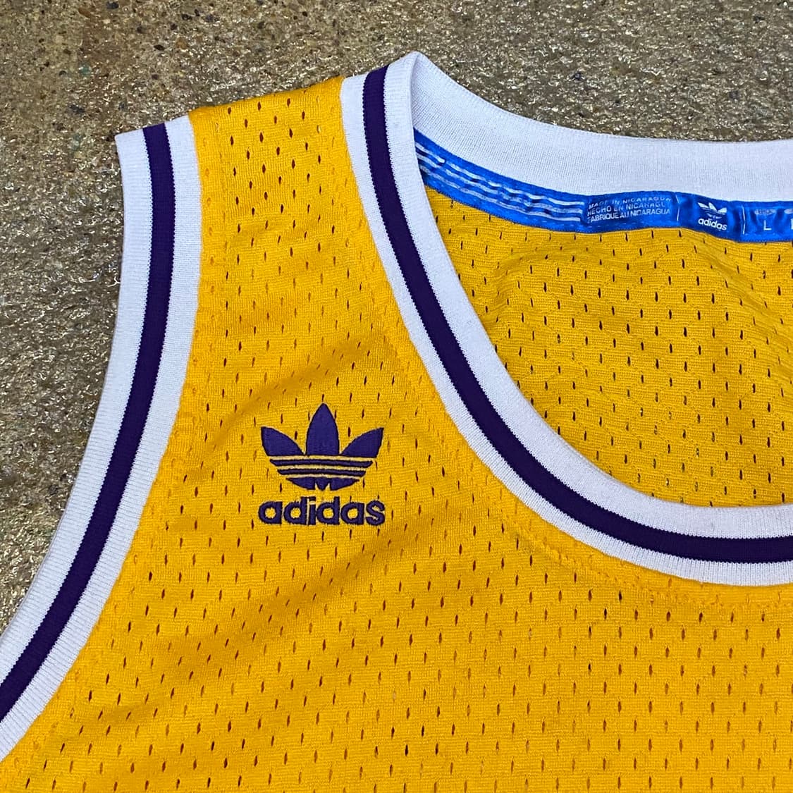 00s 미국 빈티지 아디다스 NBA LA레이커스 매직존슨 농구유니폼 상품이미지7