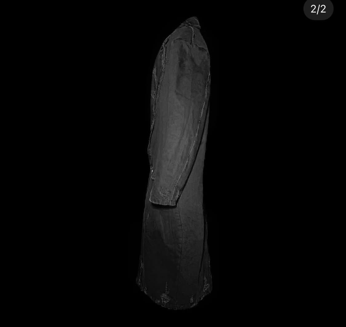 에모스탠스 클럽 디스트레스드 코트 2사이즈 블랙 상품이미지3