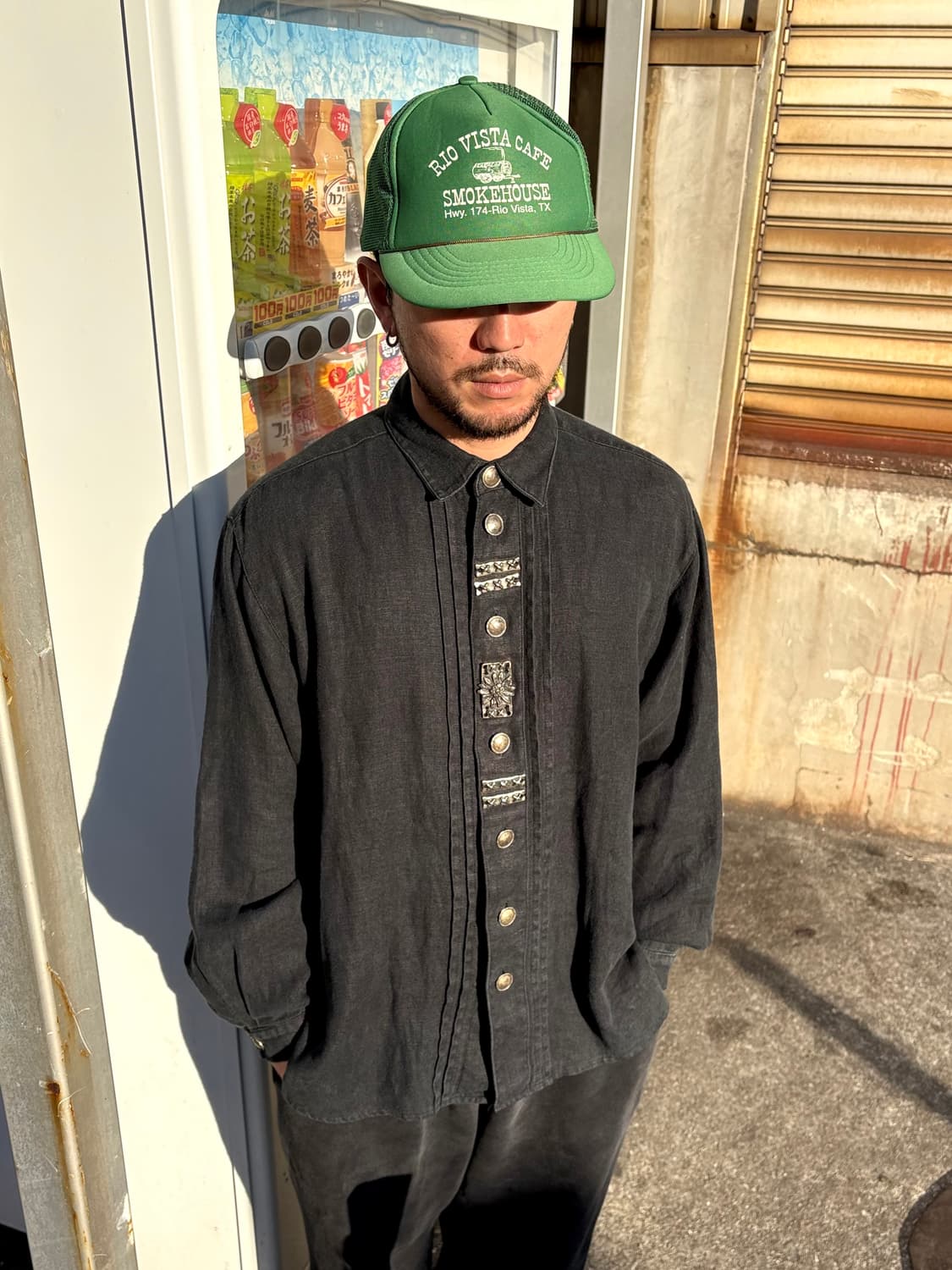 일본 브랜드 빈티지 블랙 셔츠 (희귀템) 상품이미지4