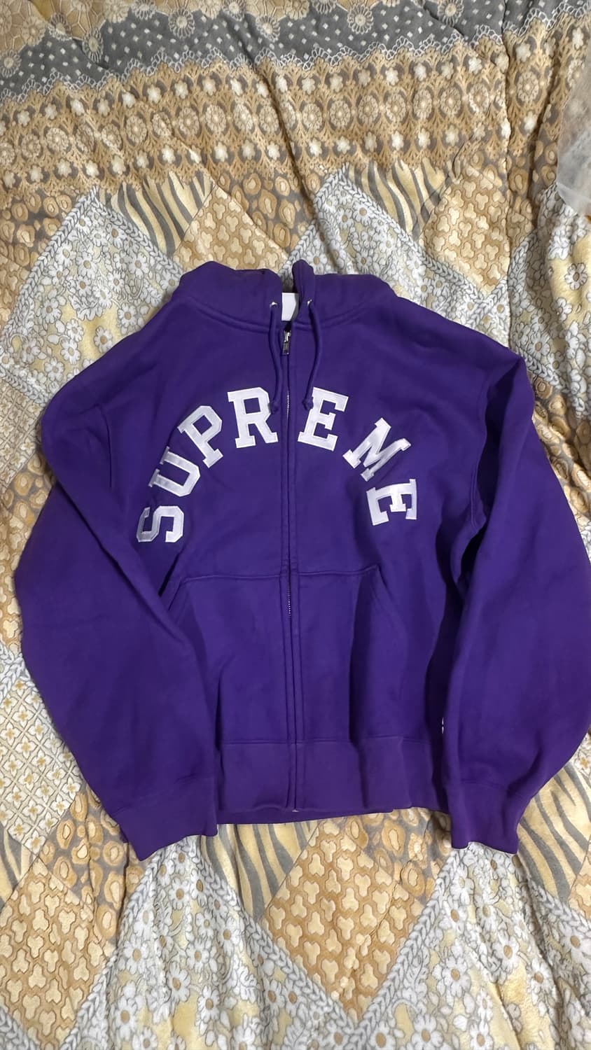 슈프림×챔피언 후드짚업 s 상품이미지1