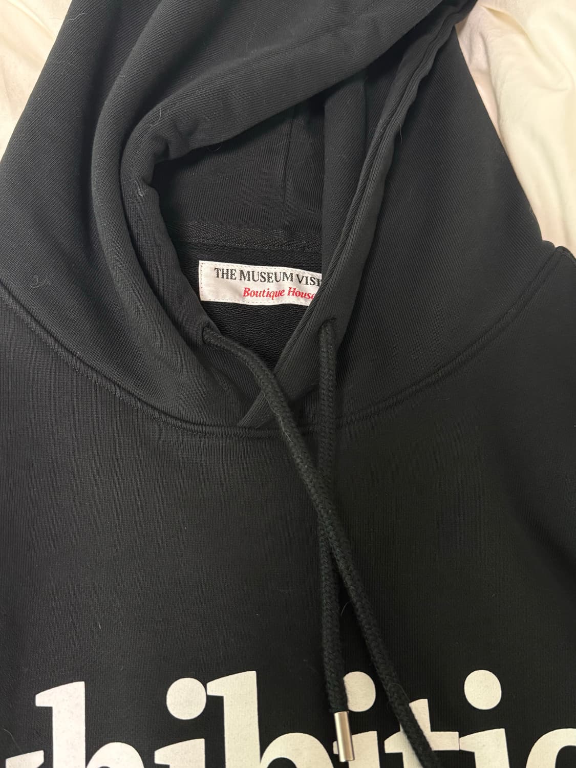뮤지엄비지터 블랙 Exhibition 후드티 L사이즈 (새상품 급처) 상품이미지5