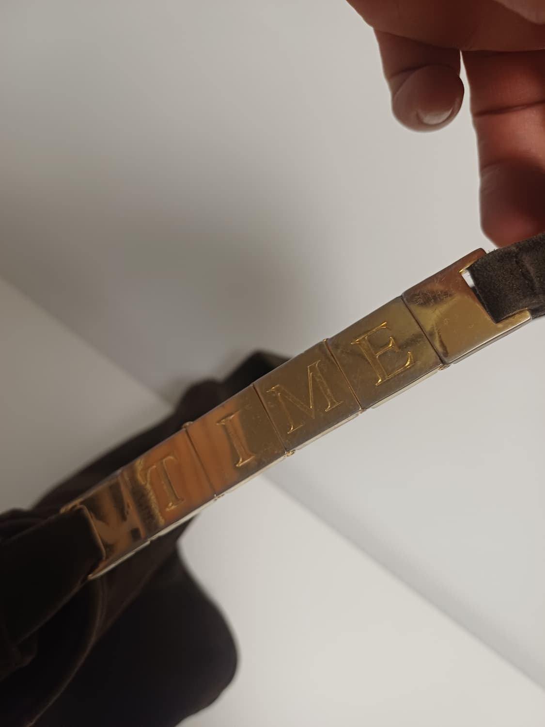 타임(TIME) 포스트모던 아카이브 스웨이드 숄더백 [다크 브라운] 상품이미지8