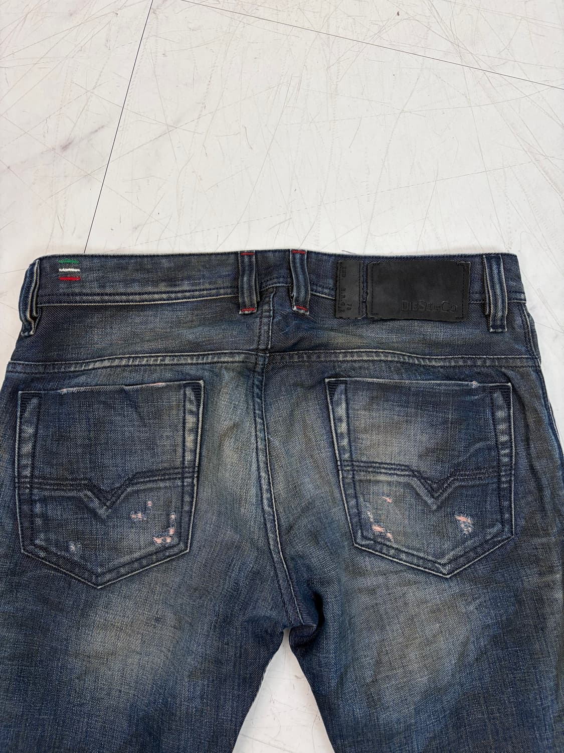 a604) 30 디젤Diesel 더티 워싱 데님/청바지 상품이미지6
