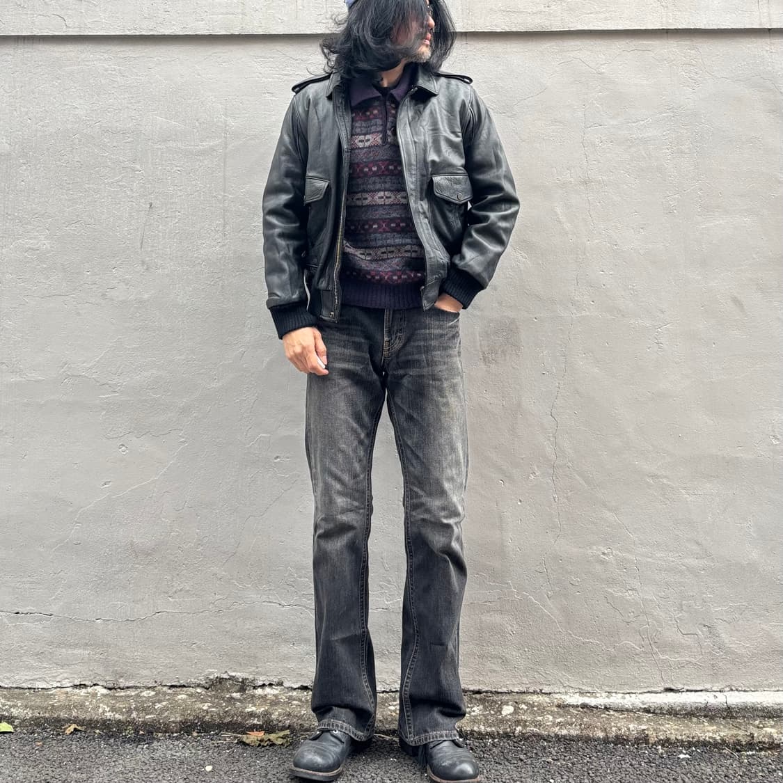 랭글러 데님 부츠컷 블랙 상품이미지2