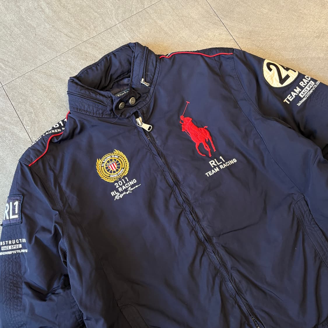 폴로 정품 네이비 US 레이싱 자켓 상품이미지2