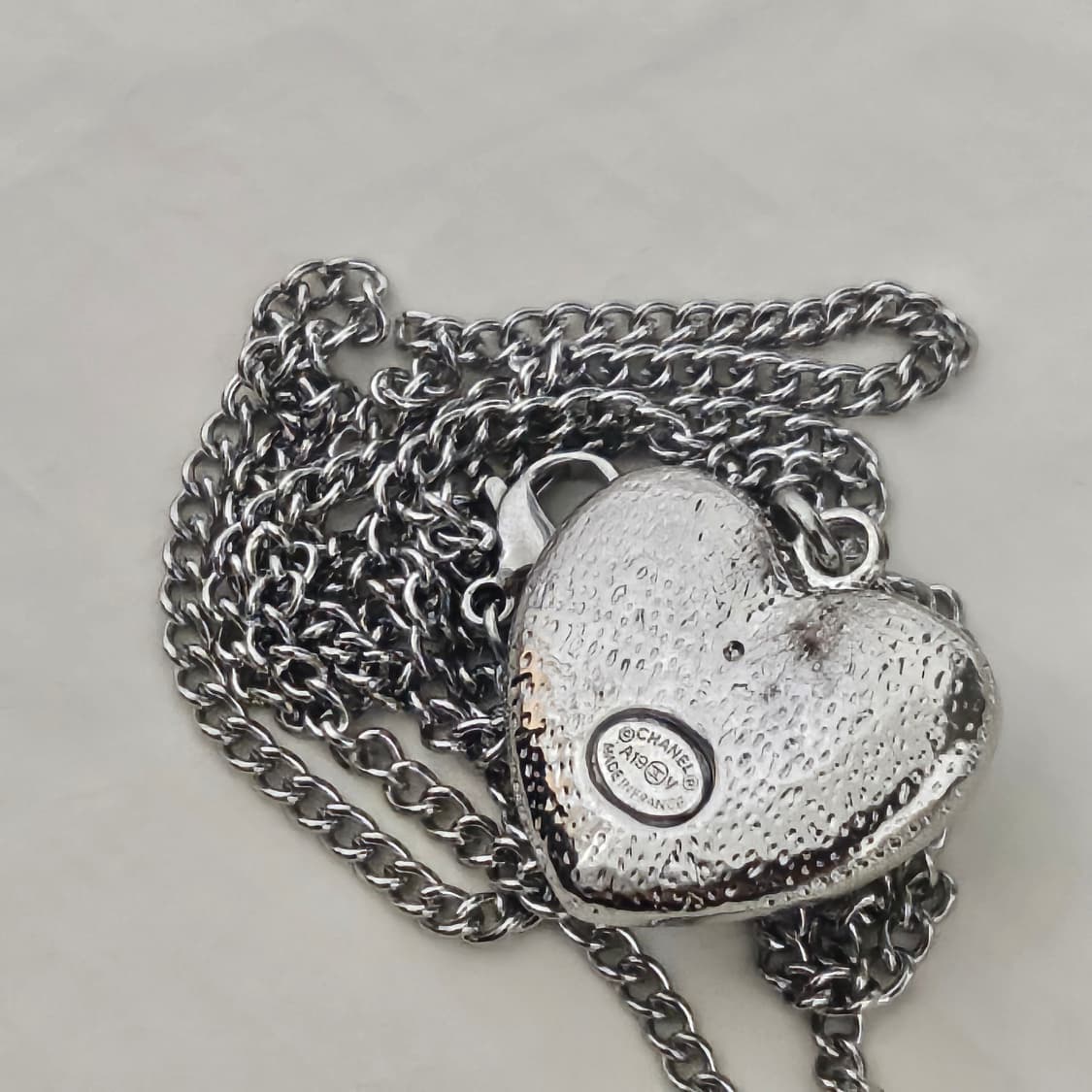 샤넬 벌룬 하트 빈티지 업사이클링 목걸이 상품이미지5