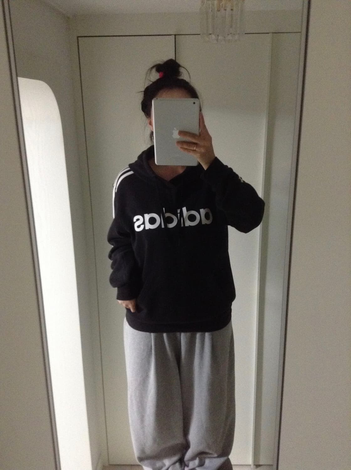 Adidas logo 3line hood 상품이미지2