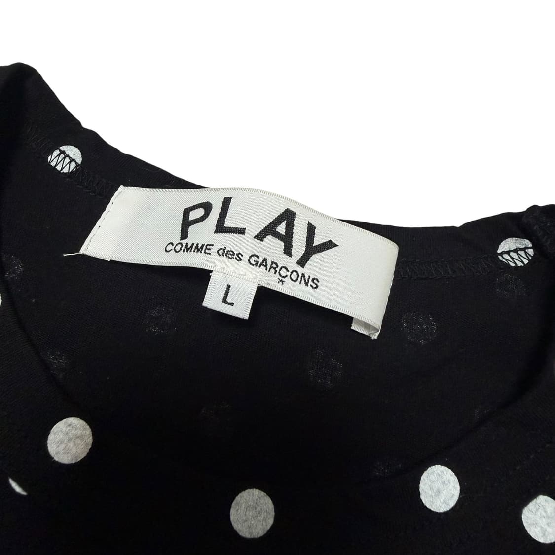 꼼데가르송 도트 롱슬리브 블랙 상품이미지7