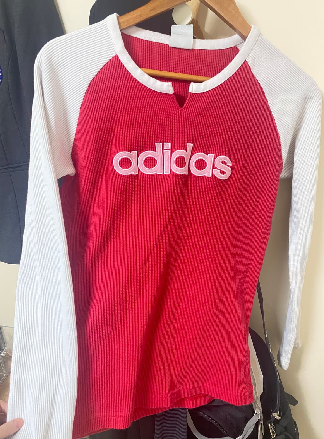 희귀 아디다스 레드체리 와플 롱슬리브 티셔츠 상품이미지1