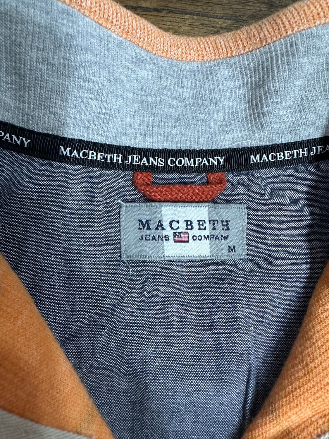 맥베스진스 스트라이프 반집업 M (새제품) 상품이미지6