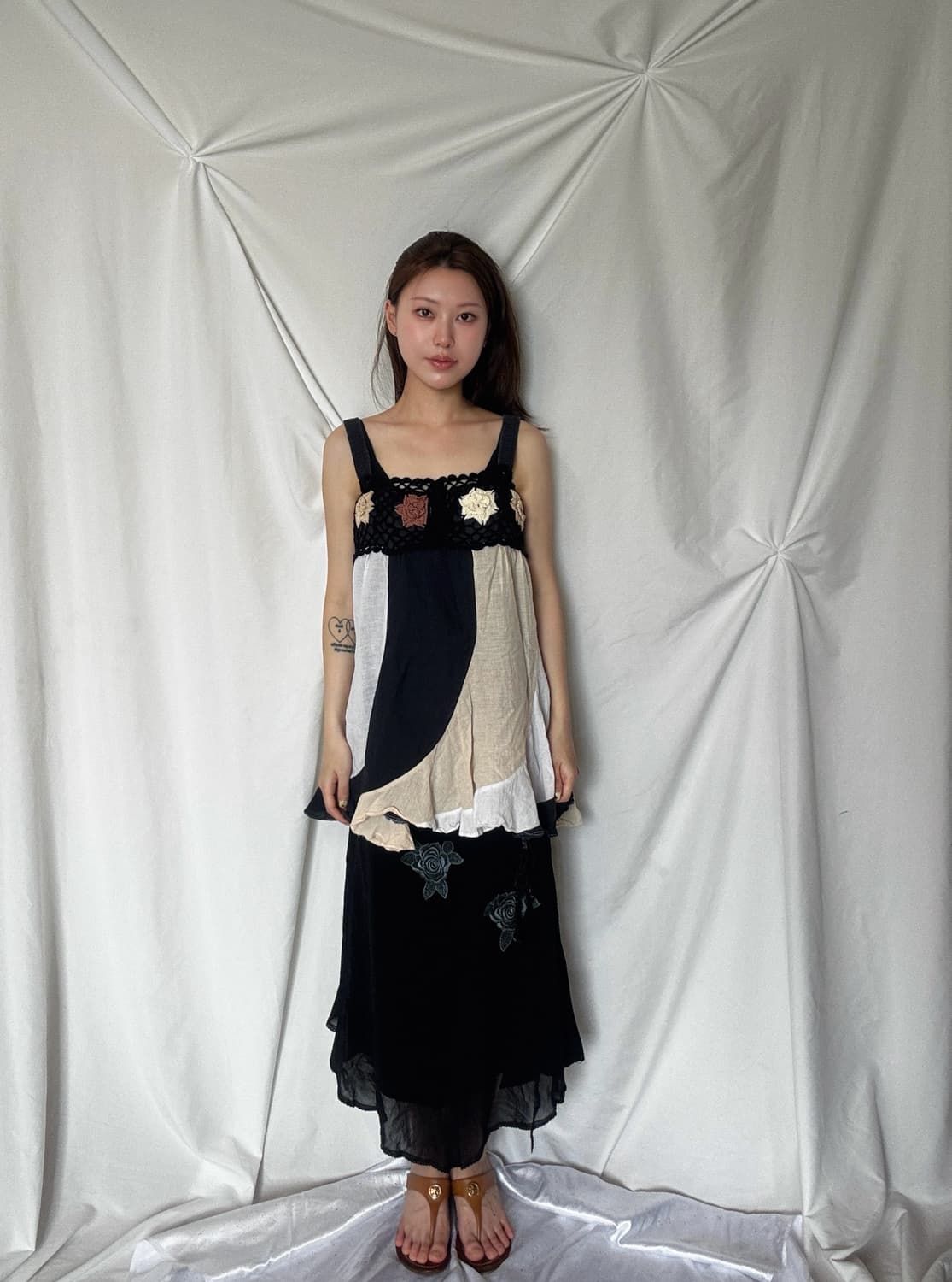 비즈 꽃 스커트 상품이미지3