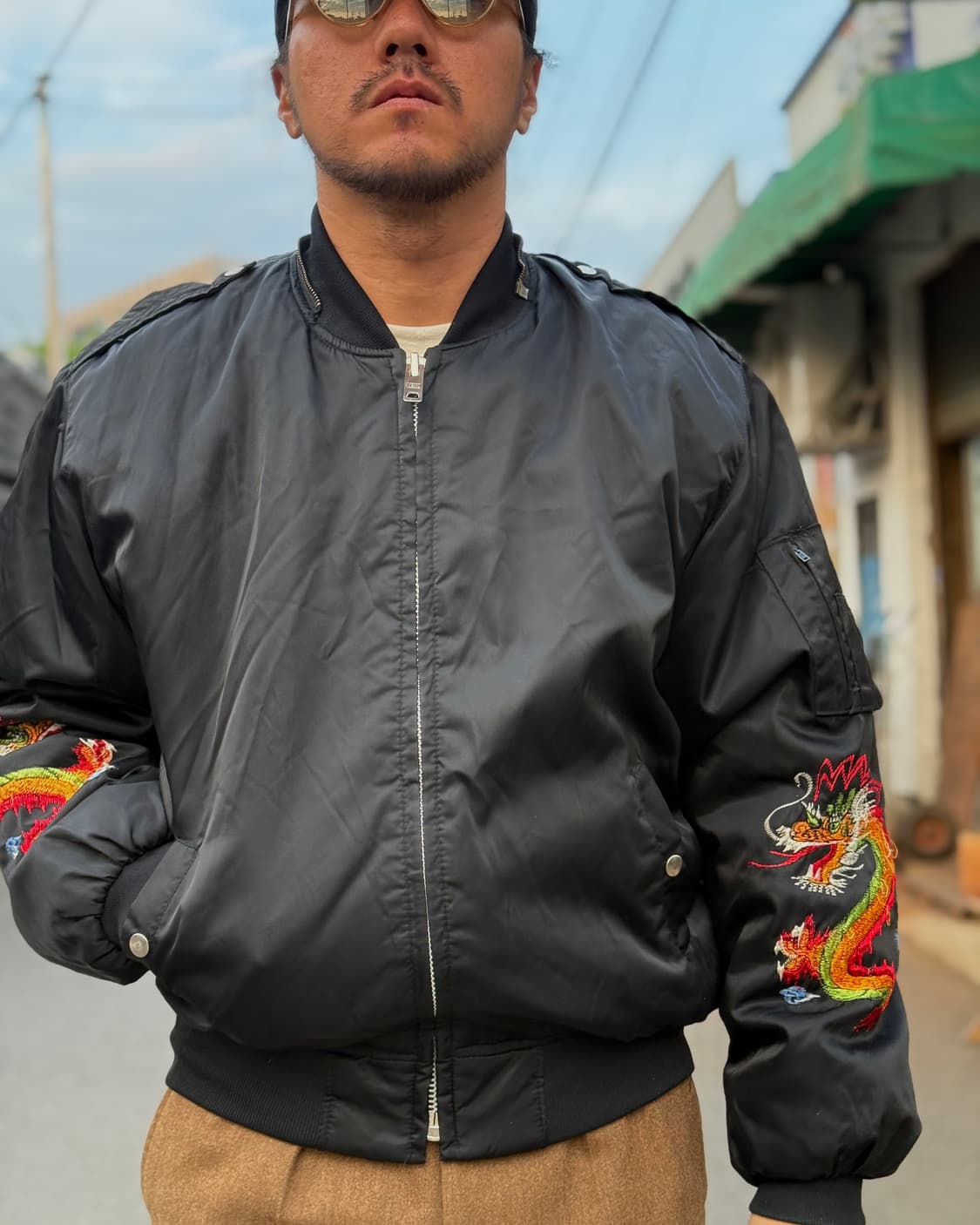 80's 빈티지 88-89 웨스트팩 투어 수베니어 자켓 L 상품이미지7