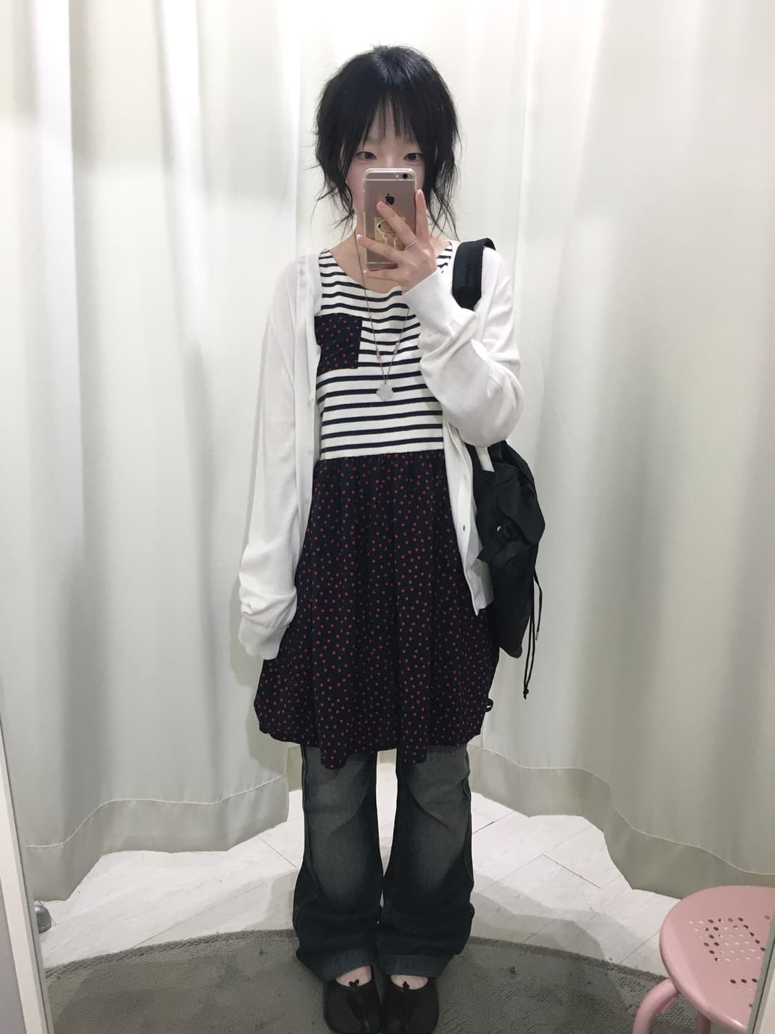 Dot Layered Sleeveless 상품이미지5