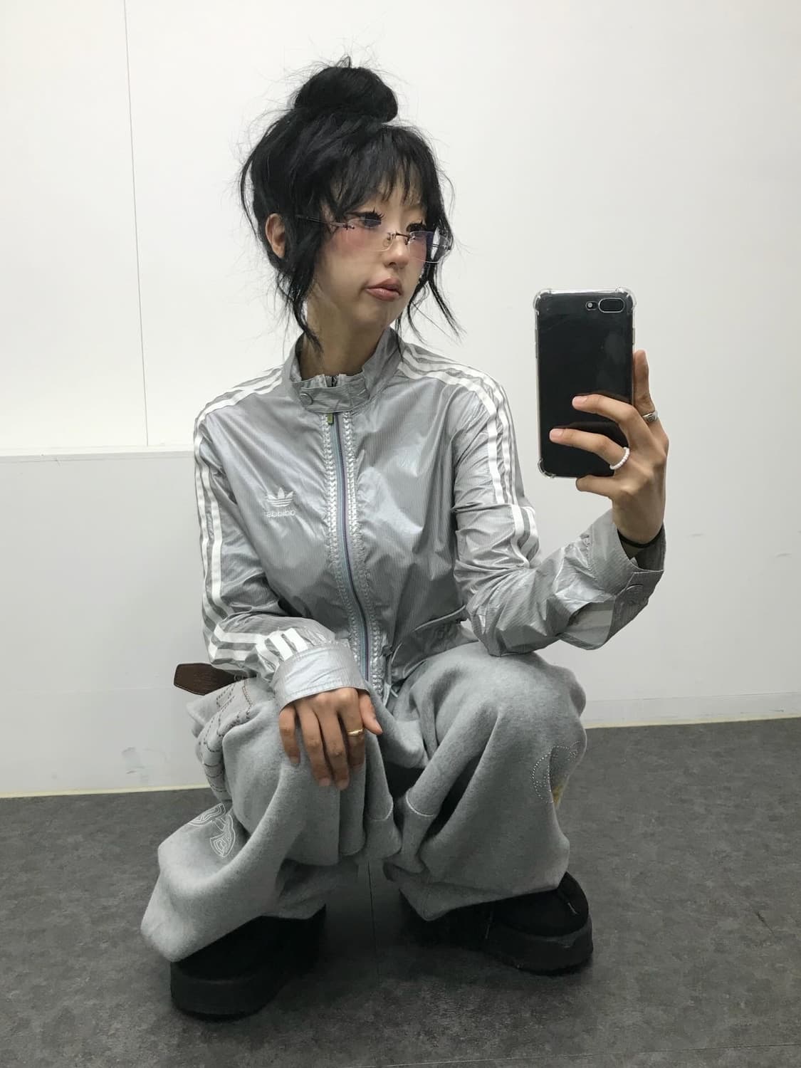 아디다스 오리지널스 실버 바람막이 상품이미지8