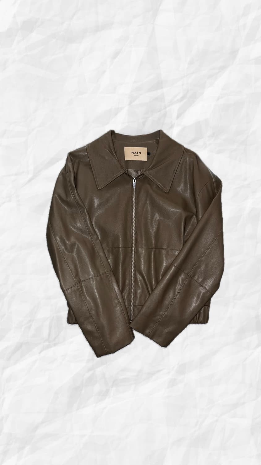 갈색 레더자켓 상품이미지1