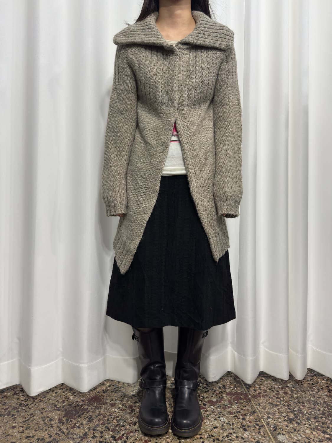 arti chaut design wool skirt 상품이미지2