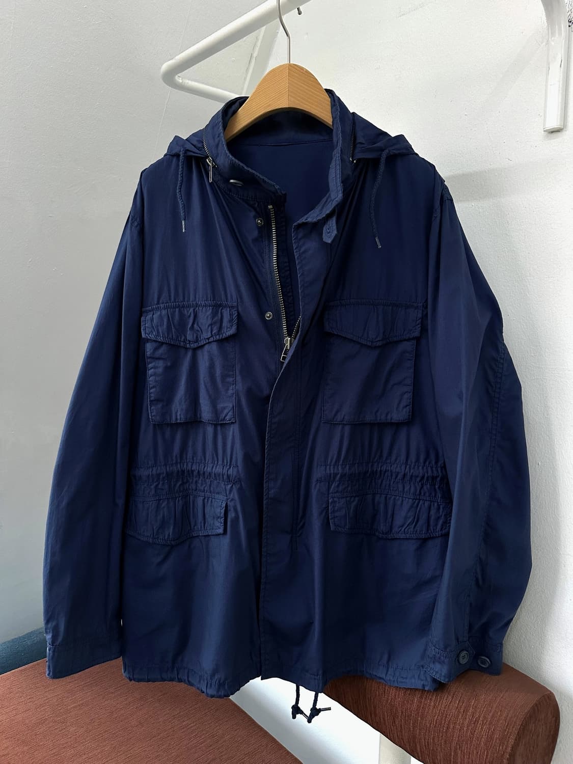 Hooded 2way zip field jacket 상품이미지1