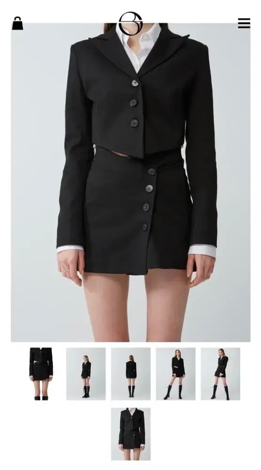 보헤미안서울 steep 셋업 정장 셋업 하객룩 자켓 스커트 상품이미지2