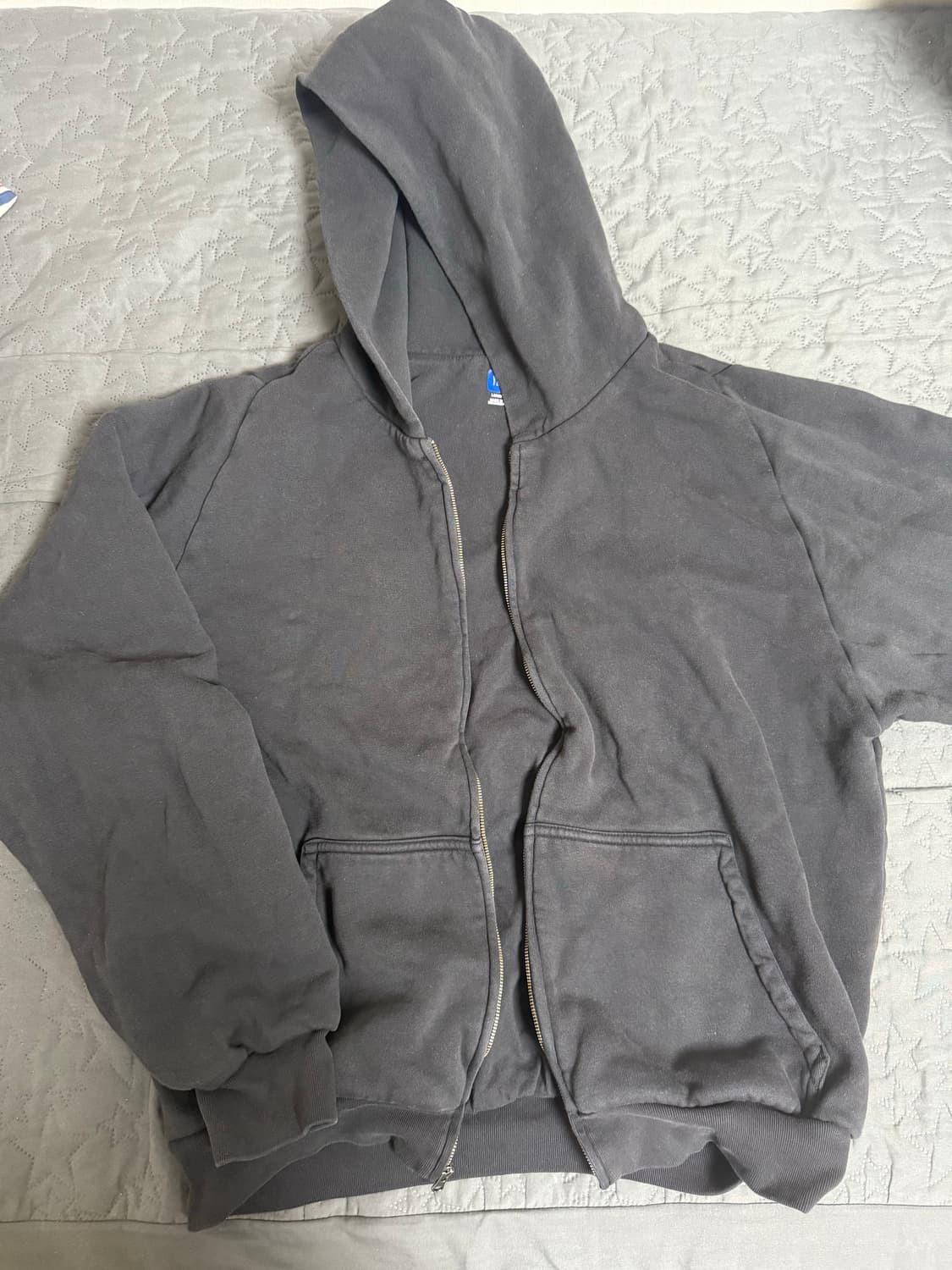 이지 YZY 집업 후드 블랙 상품이미지3