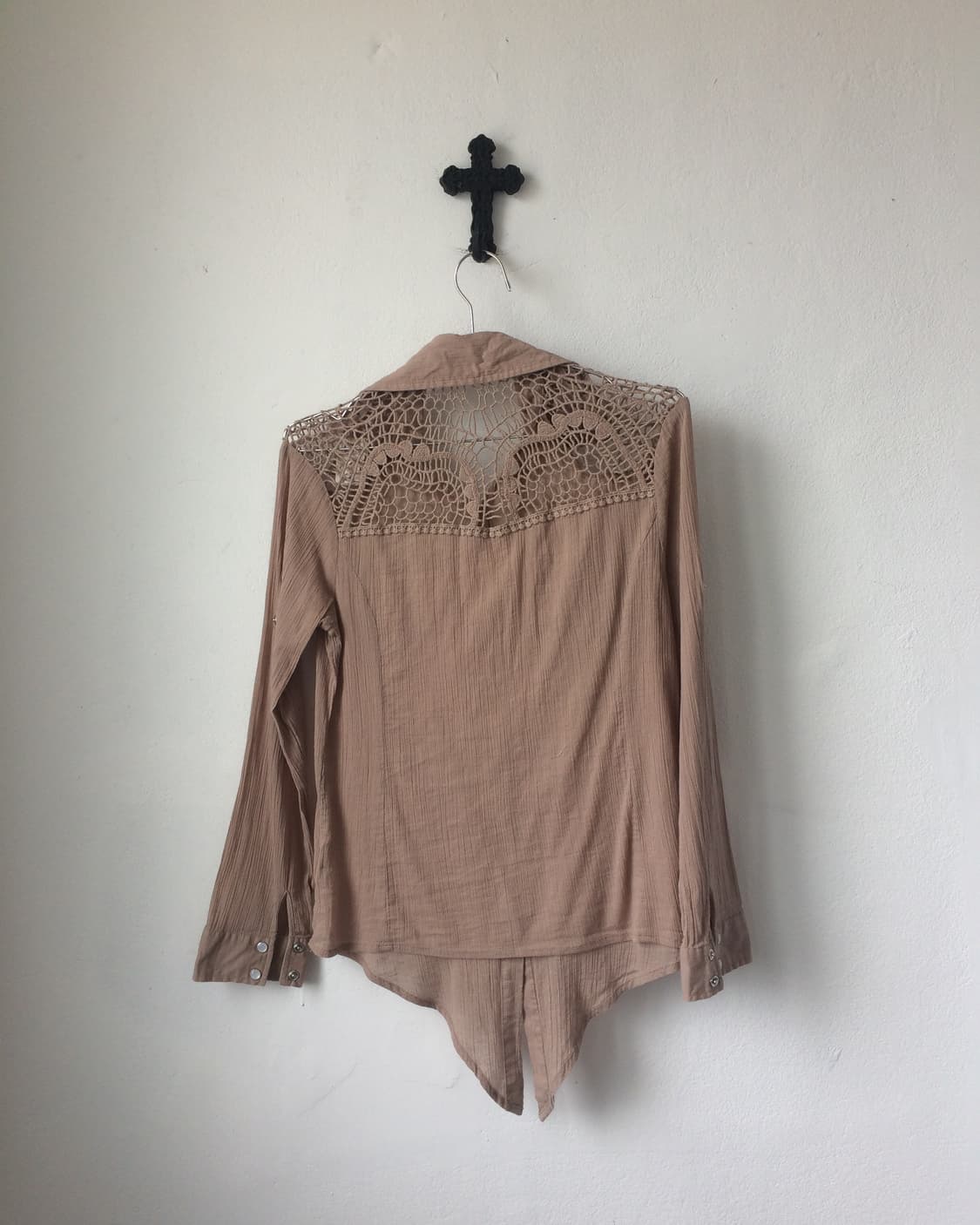 Crochet punching point shirt 상품이미지3