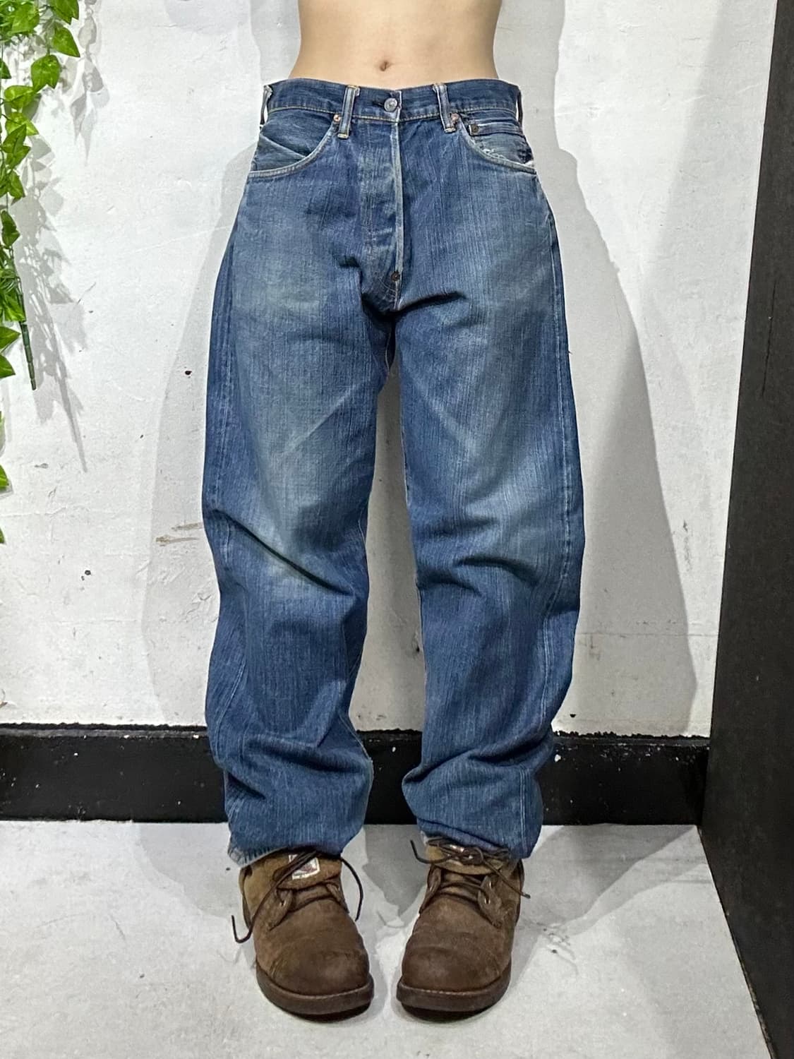 에비수 재팬 중청 다이콕 와이드 청바지 힙합 새깅 데님 팬츠  상품이미지3