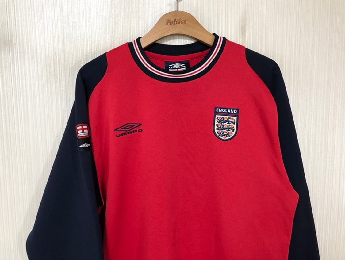 엄브로 잉글랜드 축구국대 스웨트탑/레트로 드릴탑 S(해외) 상품이미지2