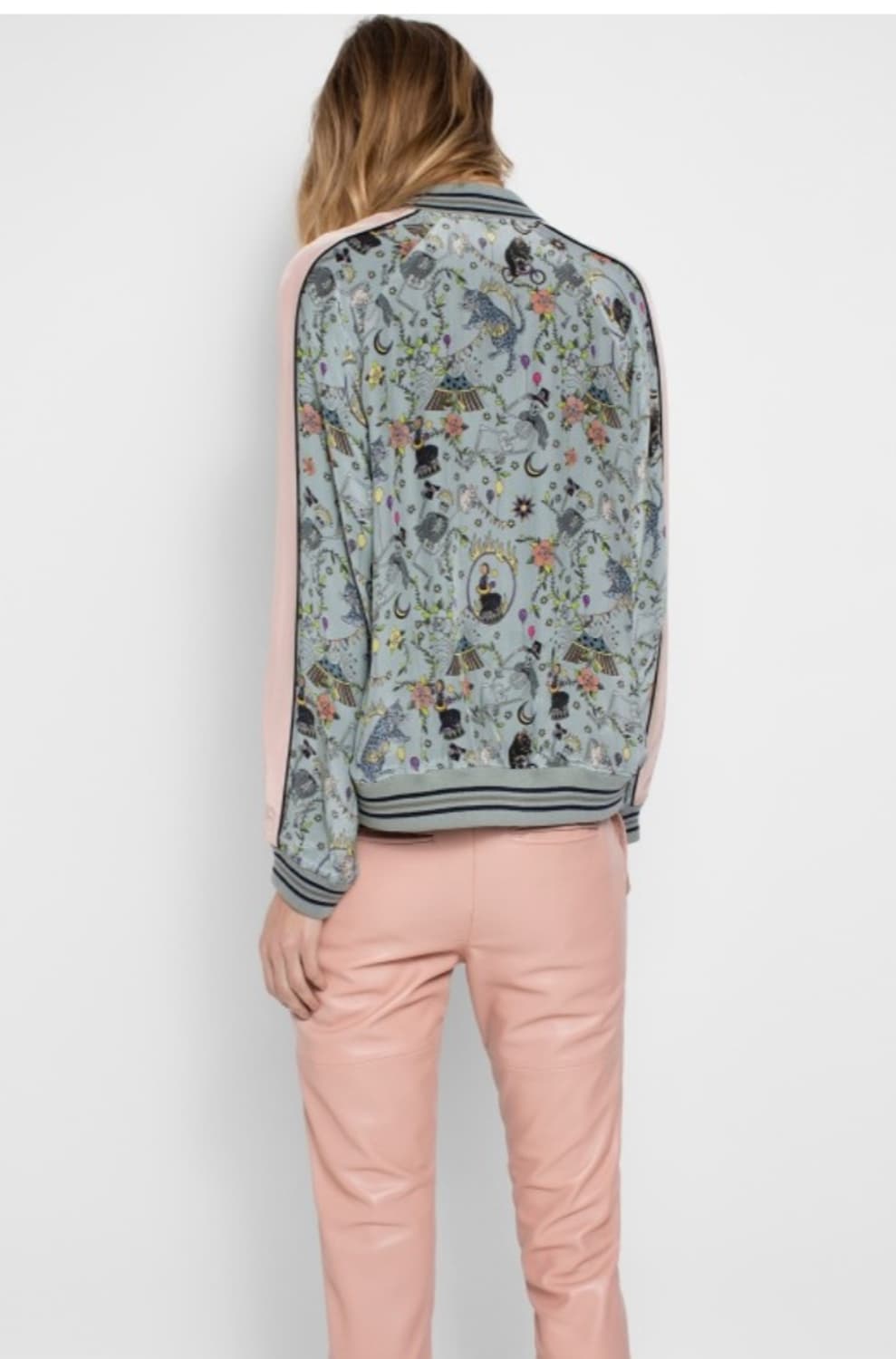 패턴 봄버 자켓 양면 상품이미지9