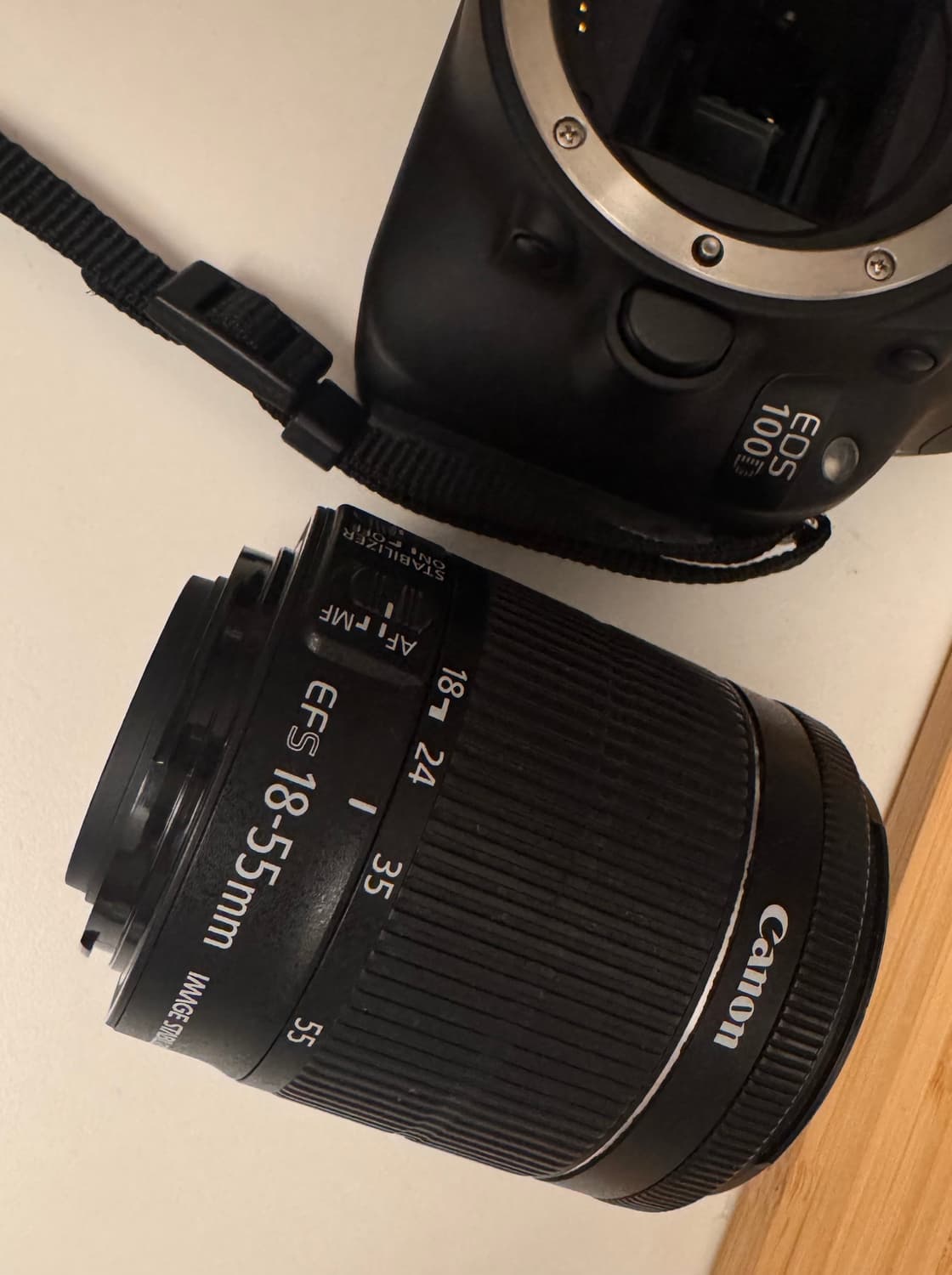 (급처) 캐논 EOS 100D 카메라 + 18-55 렌즈 풀세트 상품이미지3