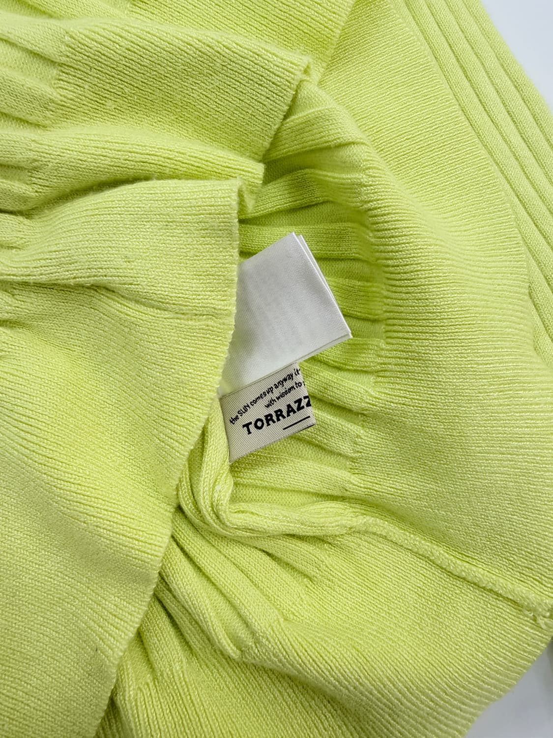 빈티지 TORRAZZO DONNA 형관 레몬 프릴 니트 상품이미지6