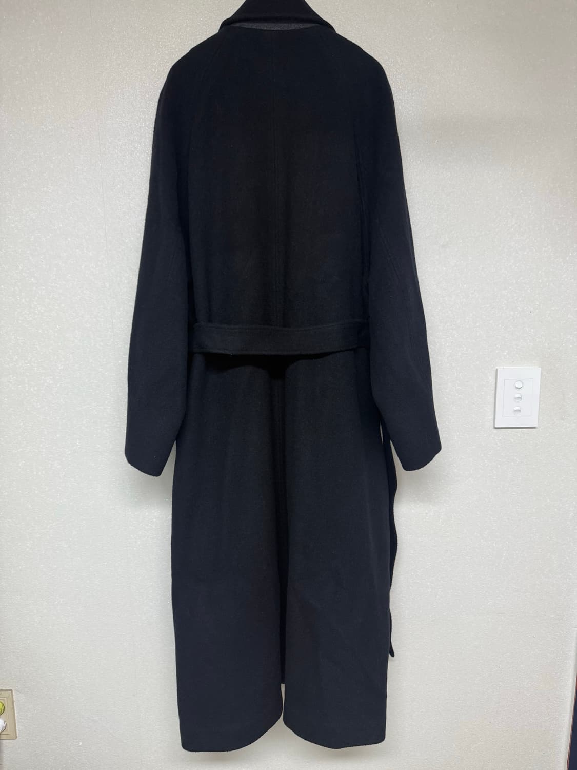 에토스 레글런 울코트 블랙 ETHOS RAGLAN WOOL COAT 상품이미지4