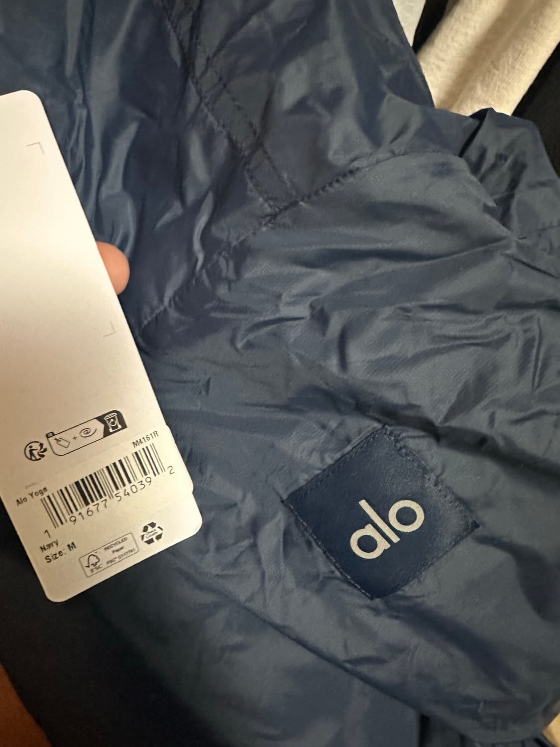 알로요가 래티튜드 라이트웨이트 1/2 짚 풀오버 네이비 사이즈M 새상품 상품이미지2