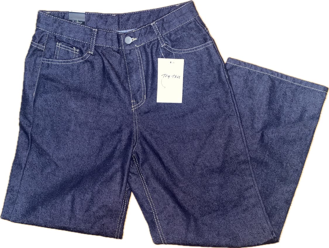 생지 와이드 데님 와이드 팬츠 바지 빈티지 상품이미지1