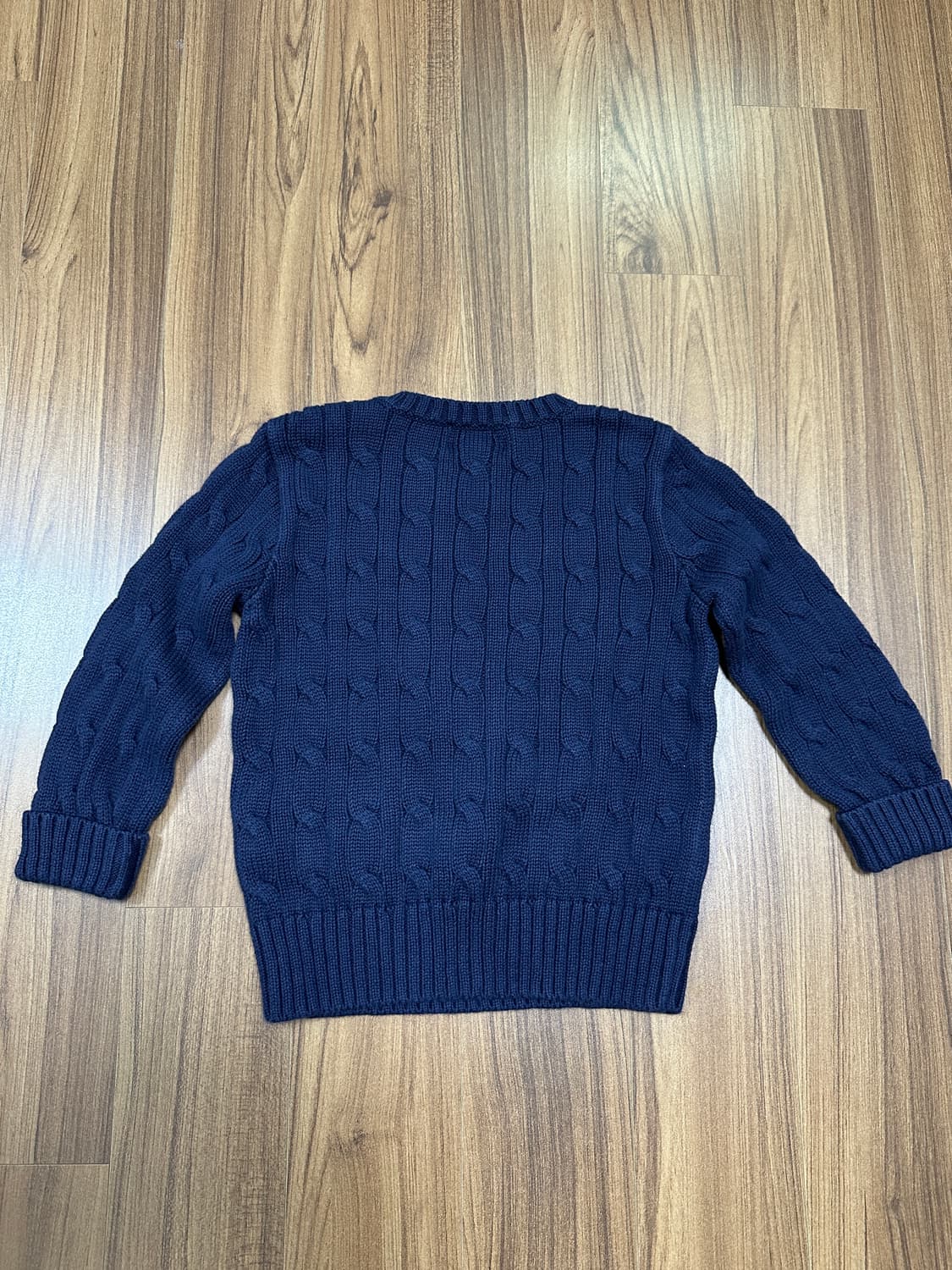 폴로 랄프로렌 베이비 네이비 꽈배기 니트 24M 상품이미지6