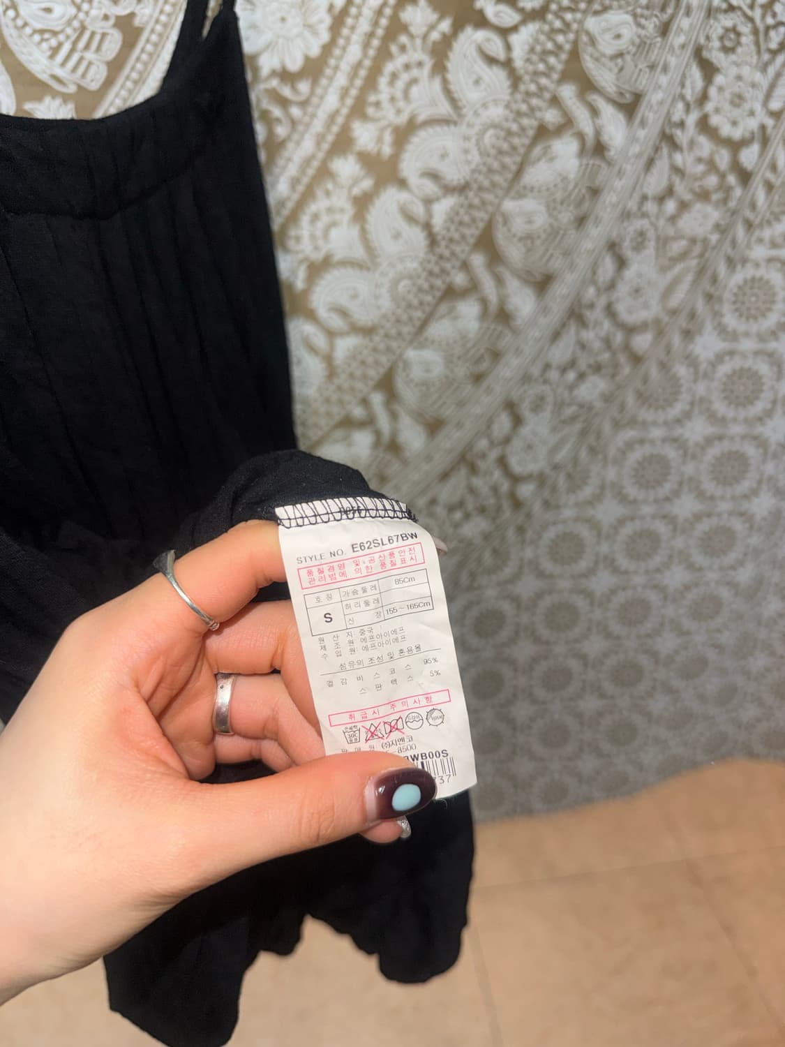 빈티지 여성 스팽글 나시 슬리브리스  상품이미지5