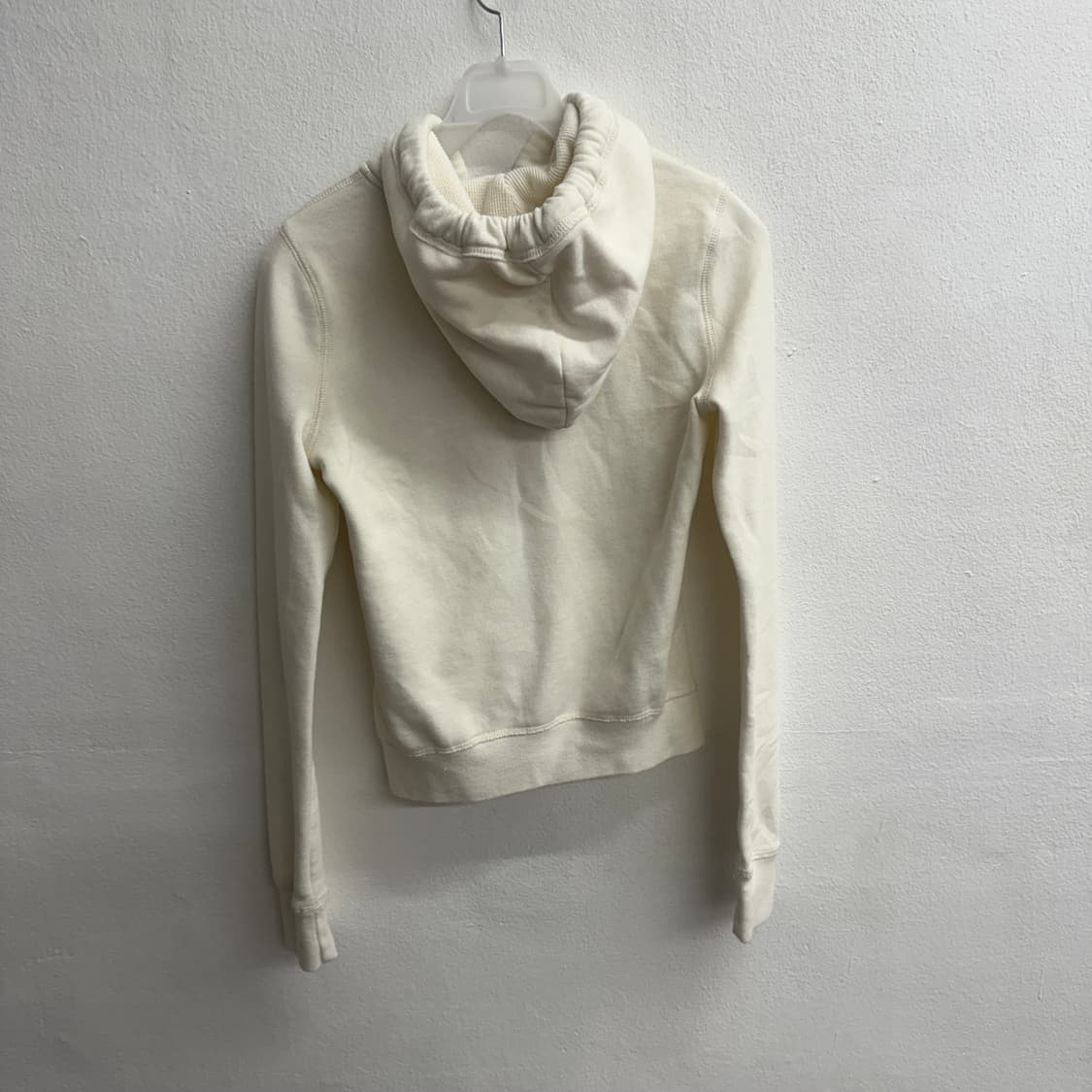 홀리스터 기모 아이보리 후드집업 xs 상품이미지3