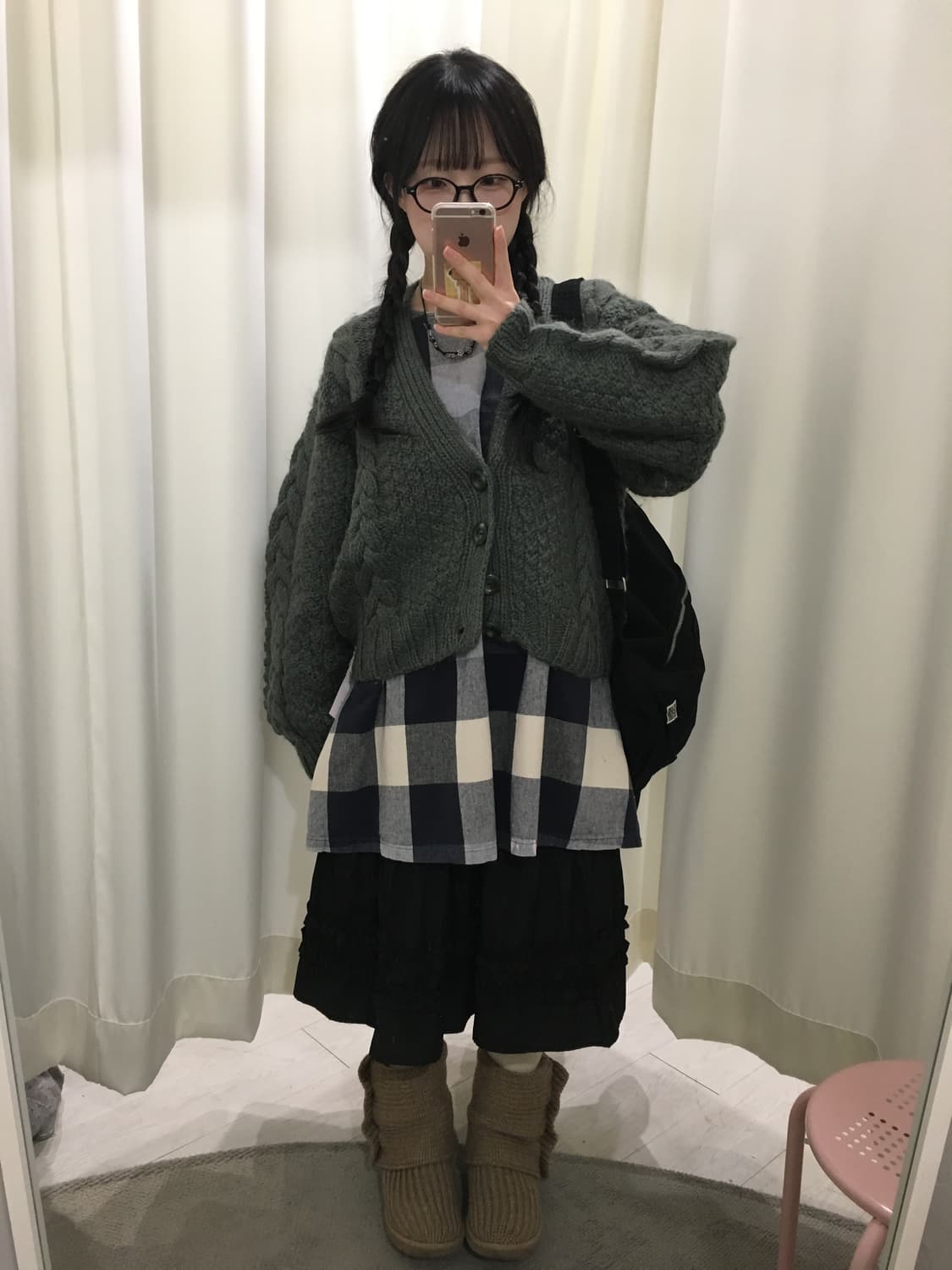 그리너리 도톰 꽈배기 가디건 상품이미지3