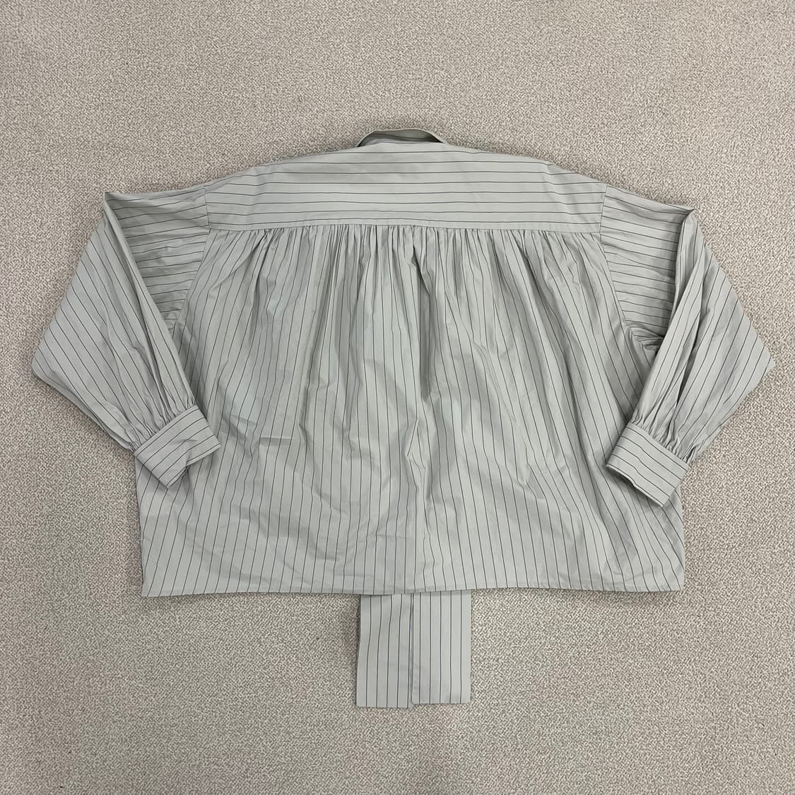 S 오르 스트라이프 타이 블라우스 0210M 상품이미지4