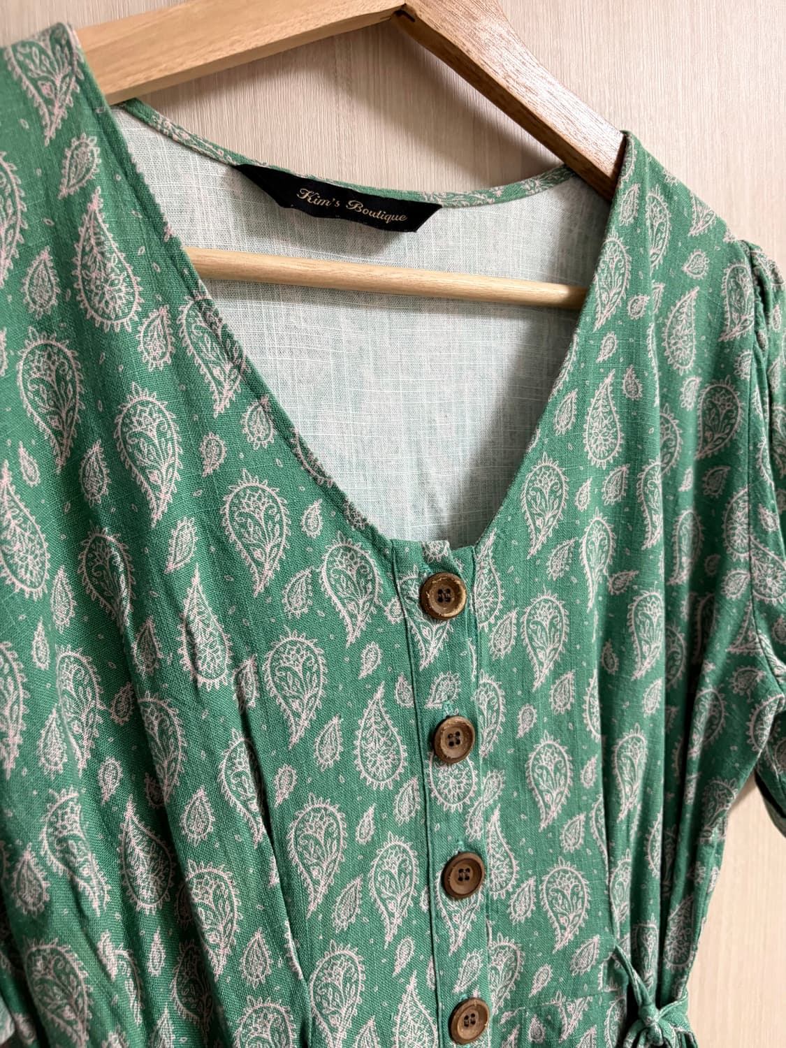 [킴스부티끄] 빈티지 그린 페이즐리 원피스 상품이미지3