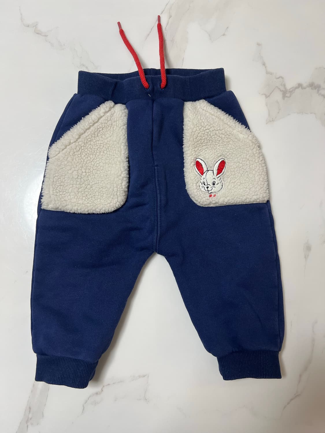 [85사이즈] 베베드피노 네이비 토끼 세라복 상하복 세트 상품이미지4