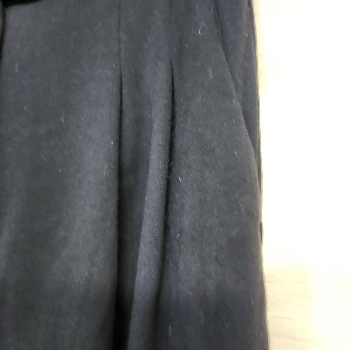 119) 여성 블랙 와이드 롱 슬랙스 상품이미지4
