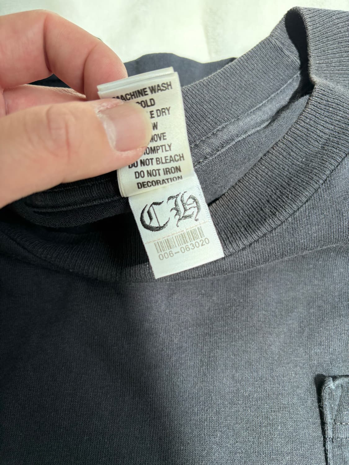 [M/95] 크롬하츠 로스앤젤레스 플로랄 롱슬리브 블랙 상품이미지9